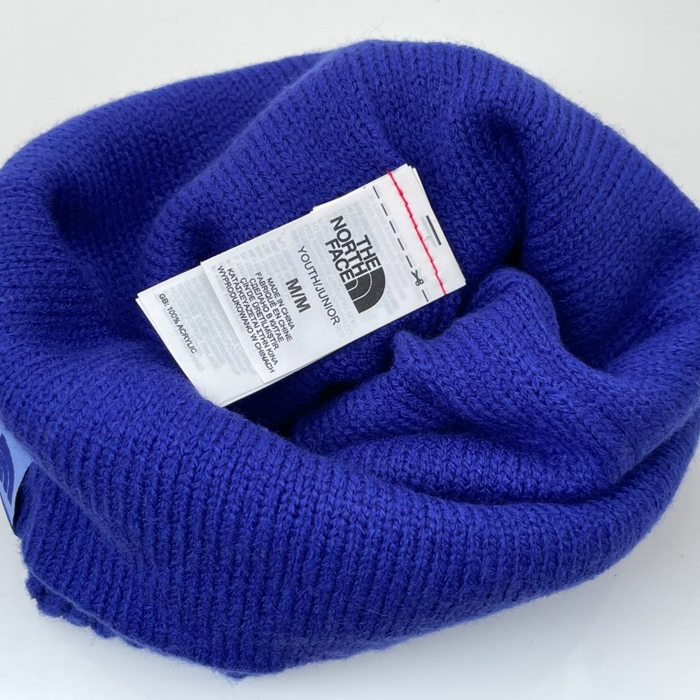 The North Face Beanie Youth/Junior Boys Blue Beani - Picture 6 of 7
